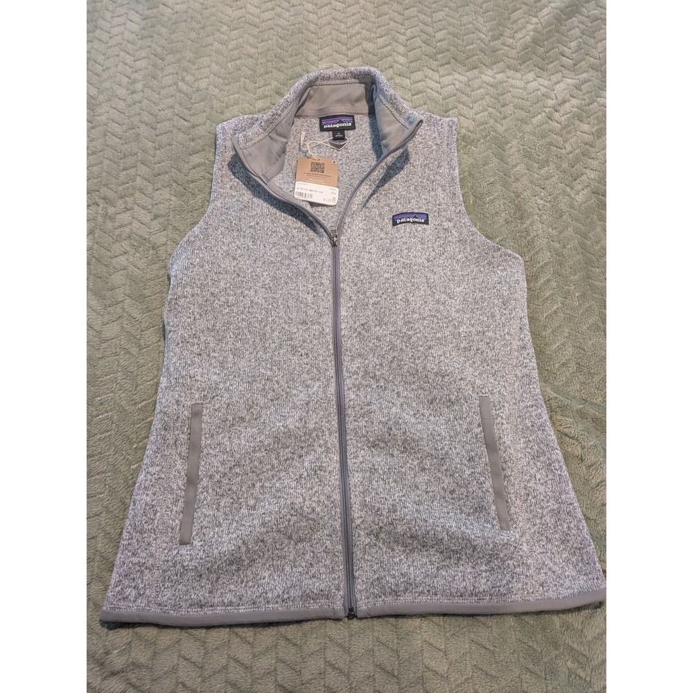 Patagonia Better Sweater Vest Womens M Gray Stonewash Full Zip Fleece 25886 Zip